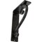 Ekena Millwork Edwards Wrought Iron Bracket, (Triple center brace), Antiqued Silver 2"W x 5 1/2"D x 8"H BKTM02X05X08TEDASV - alternate 1
